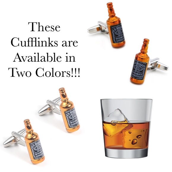 Unique Jack Daniels Whiskey Bottle Cufflinks - Picture 16 of 16